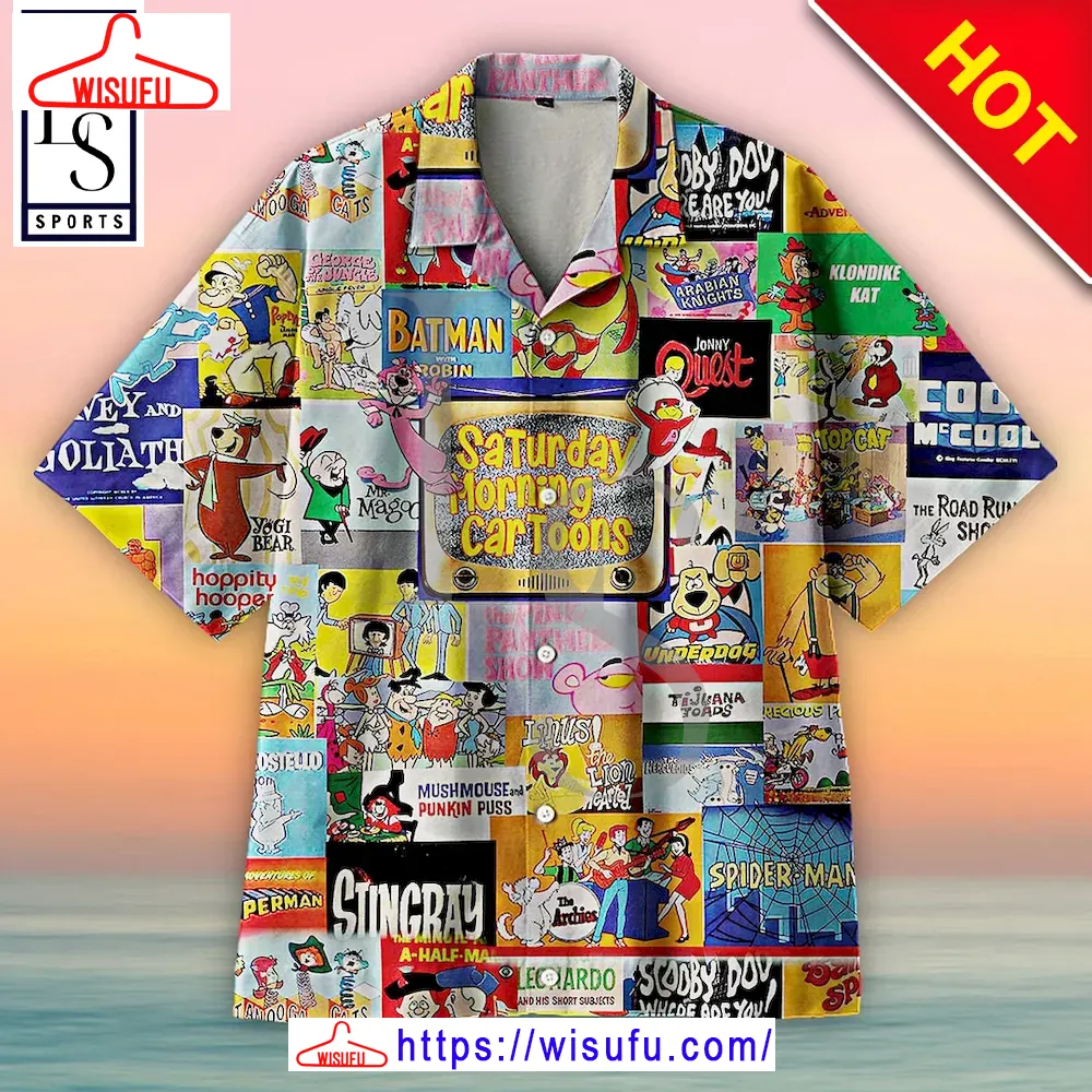 Amazing Saturday Morning Cartoons Hawaiian Shirt, New Fashion Gifts