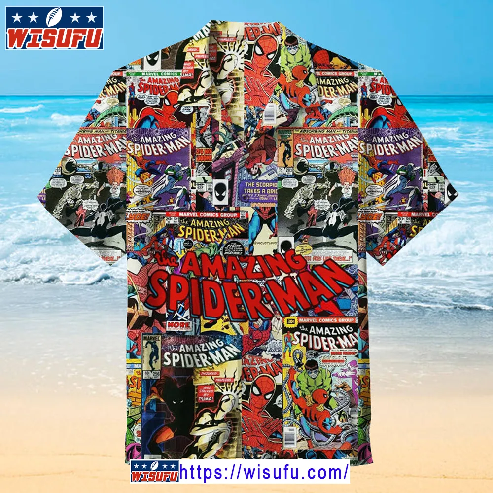 Amazing Spiderman -unis-ex Hawaiian Shirt Wisufu99229