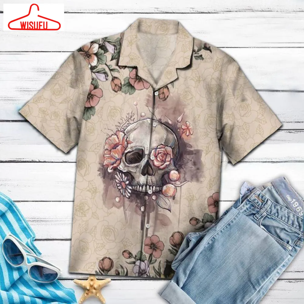 Amazing Sugar Skull Ht21704 - Hawaiian Shirt, New Hawaiian Holiday Outfits, New Fashion Gifts