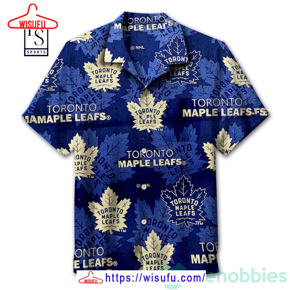 Amazing Toronto Maple Leaf Navy Hawaiian Shirt, New Fashion Gifts