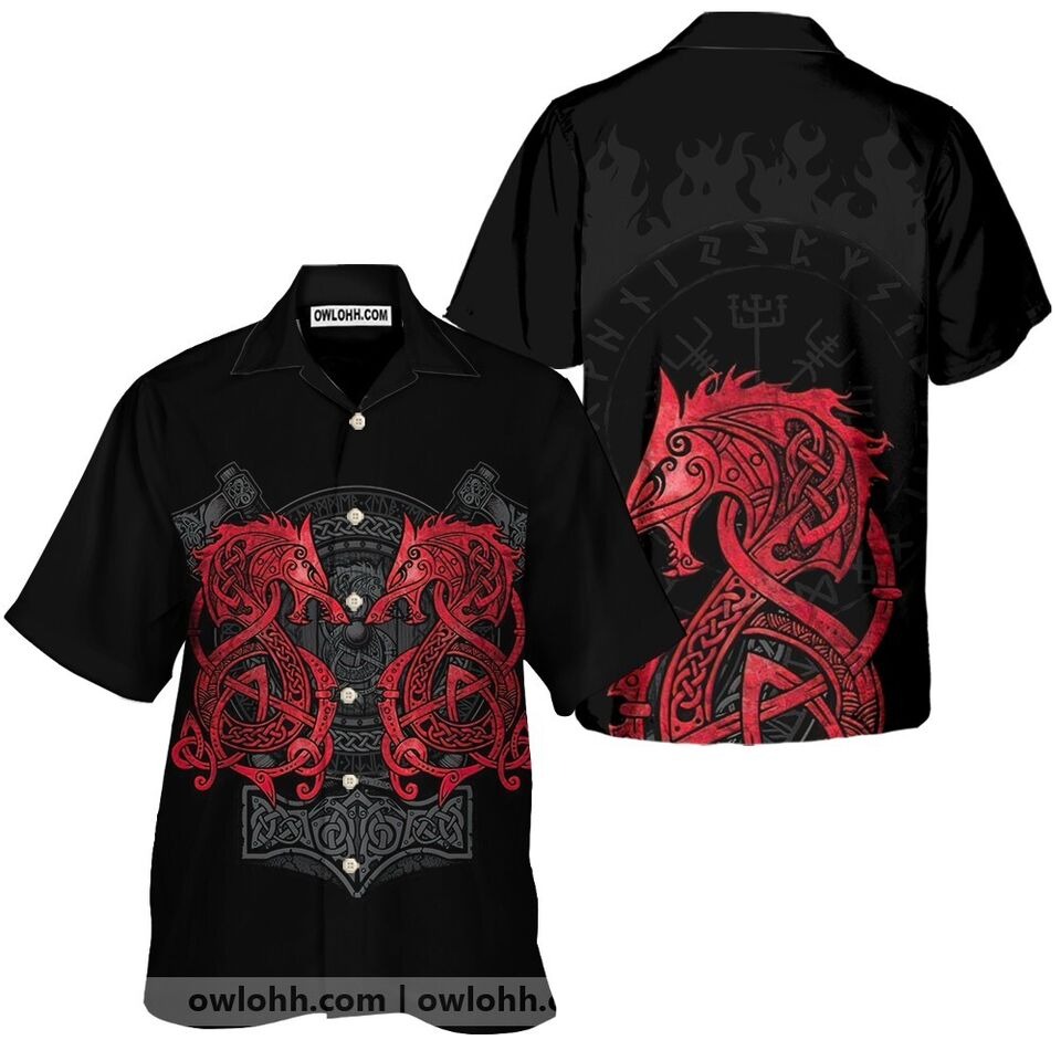 Amazing Viking Dragon 3D Hawaiian Shirt Gift For Men And Women, S-5XL US Size