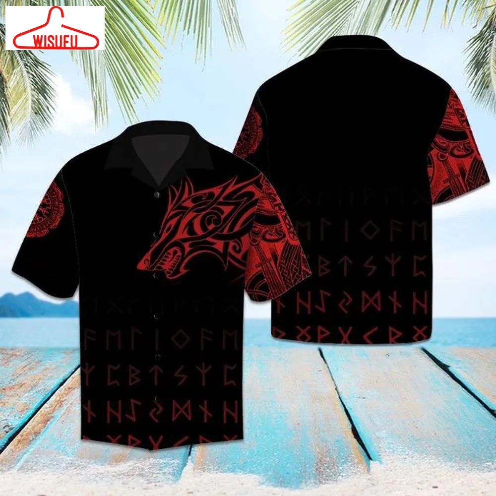 Amazing Viking Wolf Hawaiian Shirt - For Men & Women - Adult - Hw5949, New Hawaiian Holiday Outfits, New Fashion Gifts