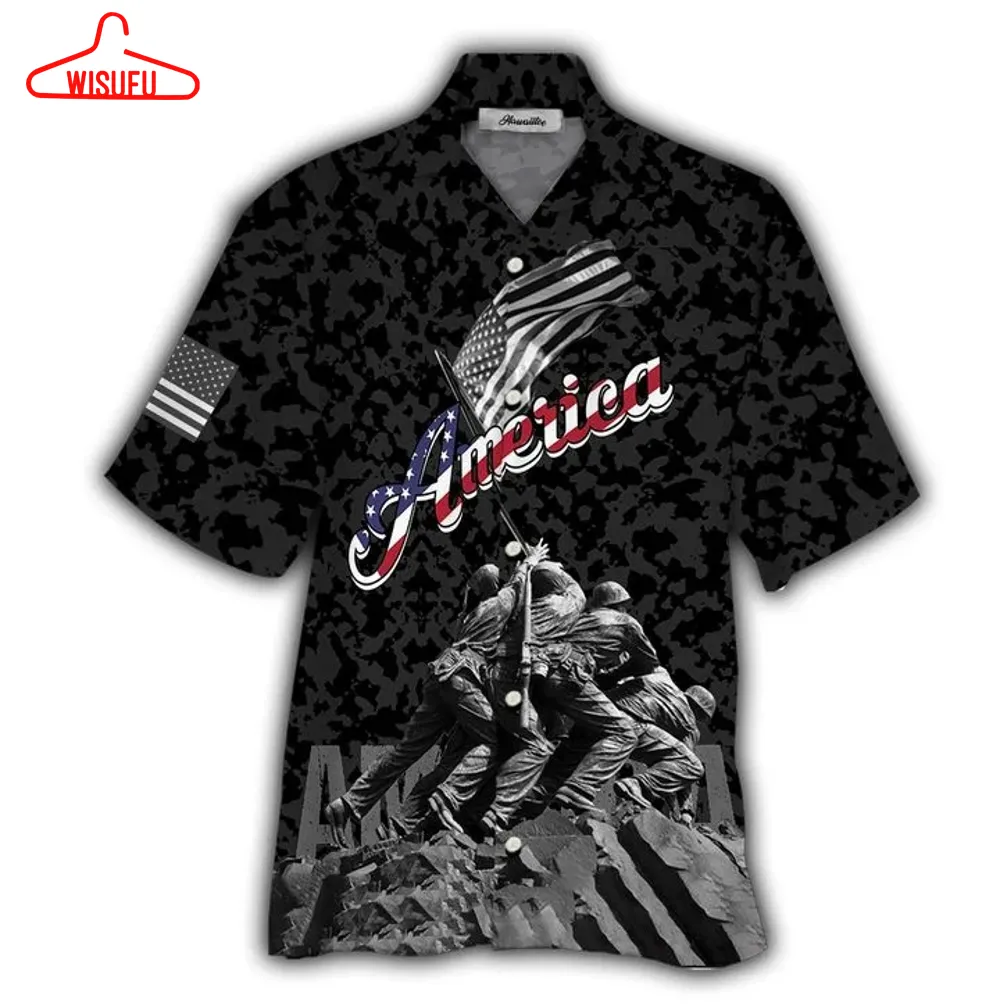 America Hawaiian Shirt - Unisex - Adult - Hw5715, New Hawaiian Holiday Outfits, New Fashion Gifts