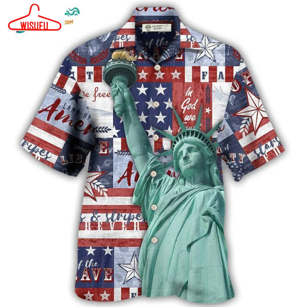 America Live Free Hawaiian Shirt- Wisufu Aloha