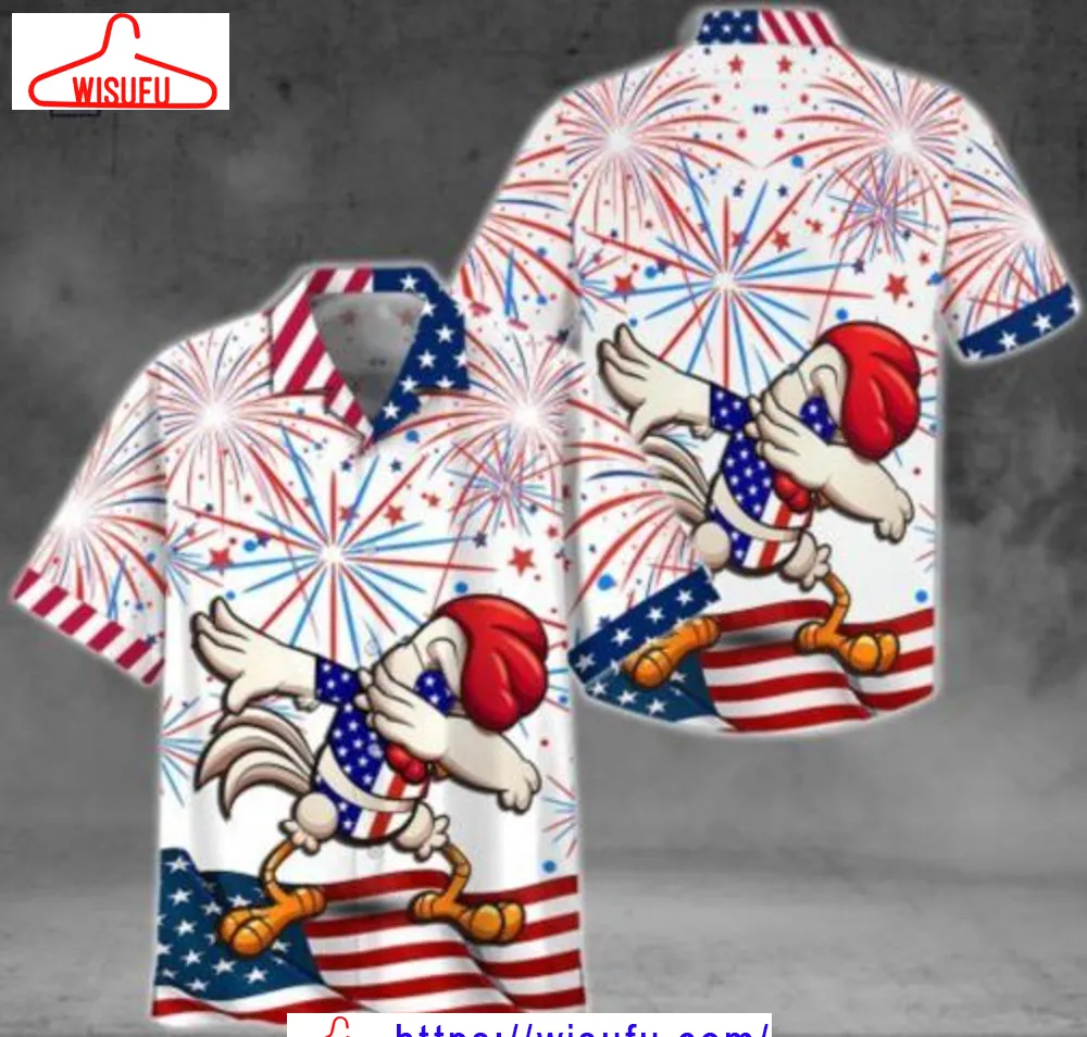 American Chicken Hawaiian Shirt, New Fashion Gifts