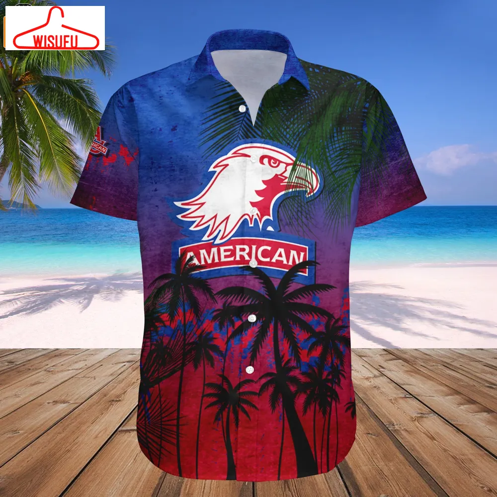 American Eagles Coconut Tree Tropical Grunge Hawaiian Shirt, New Fashion Gifts