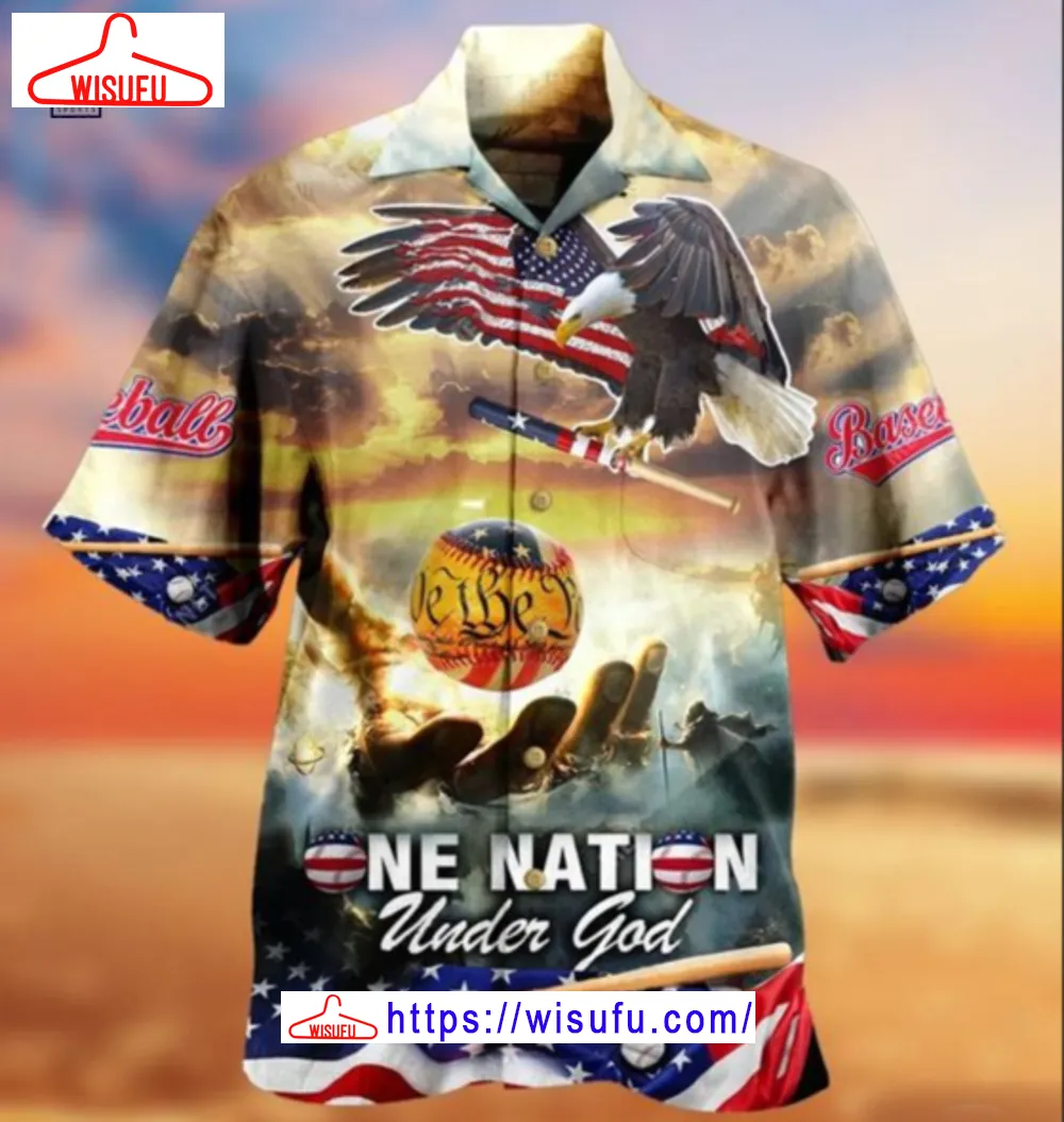 American One Nation Under God Hawaiian Shirt, New Fashion Gifts