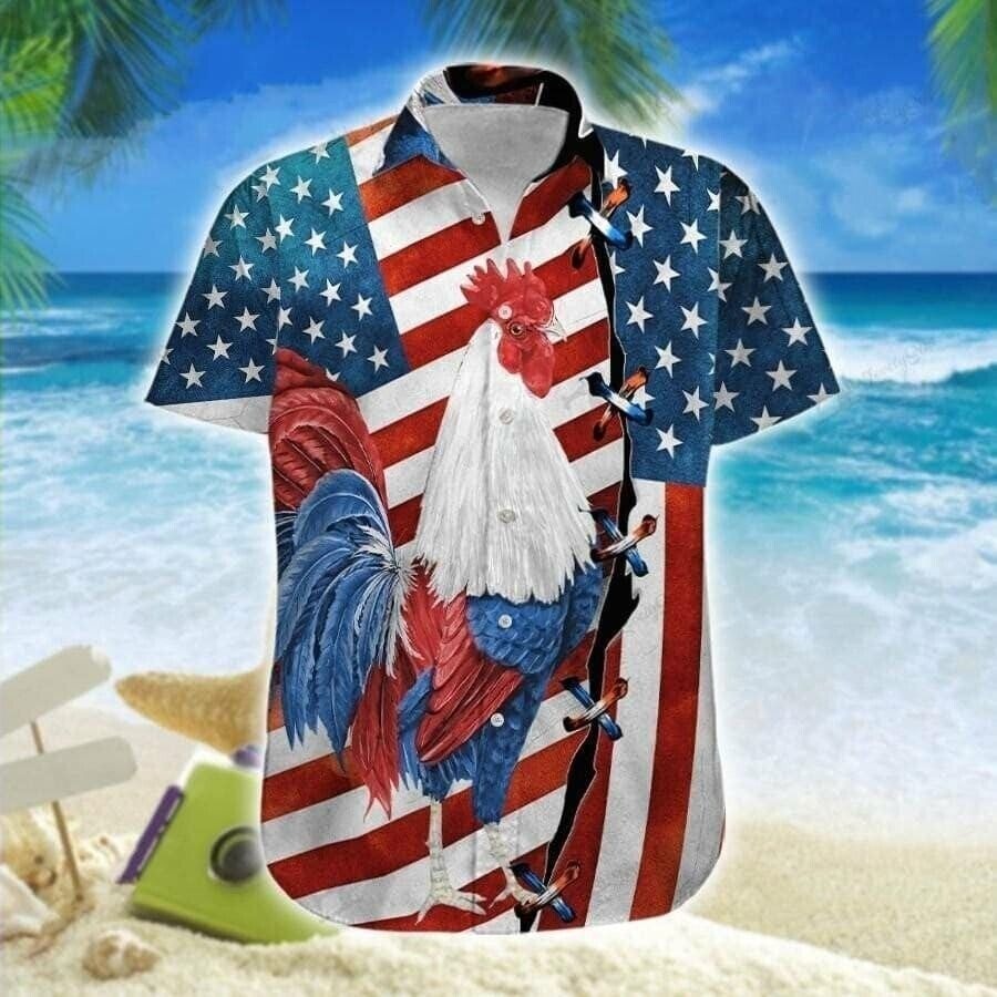 American Tractor 4Th Of July Hawaiian Shirt - 05, Gift For Men, S-5XL US Size