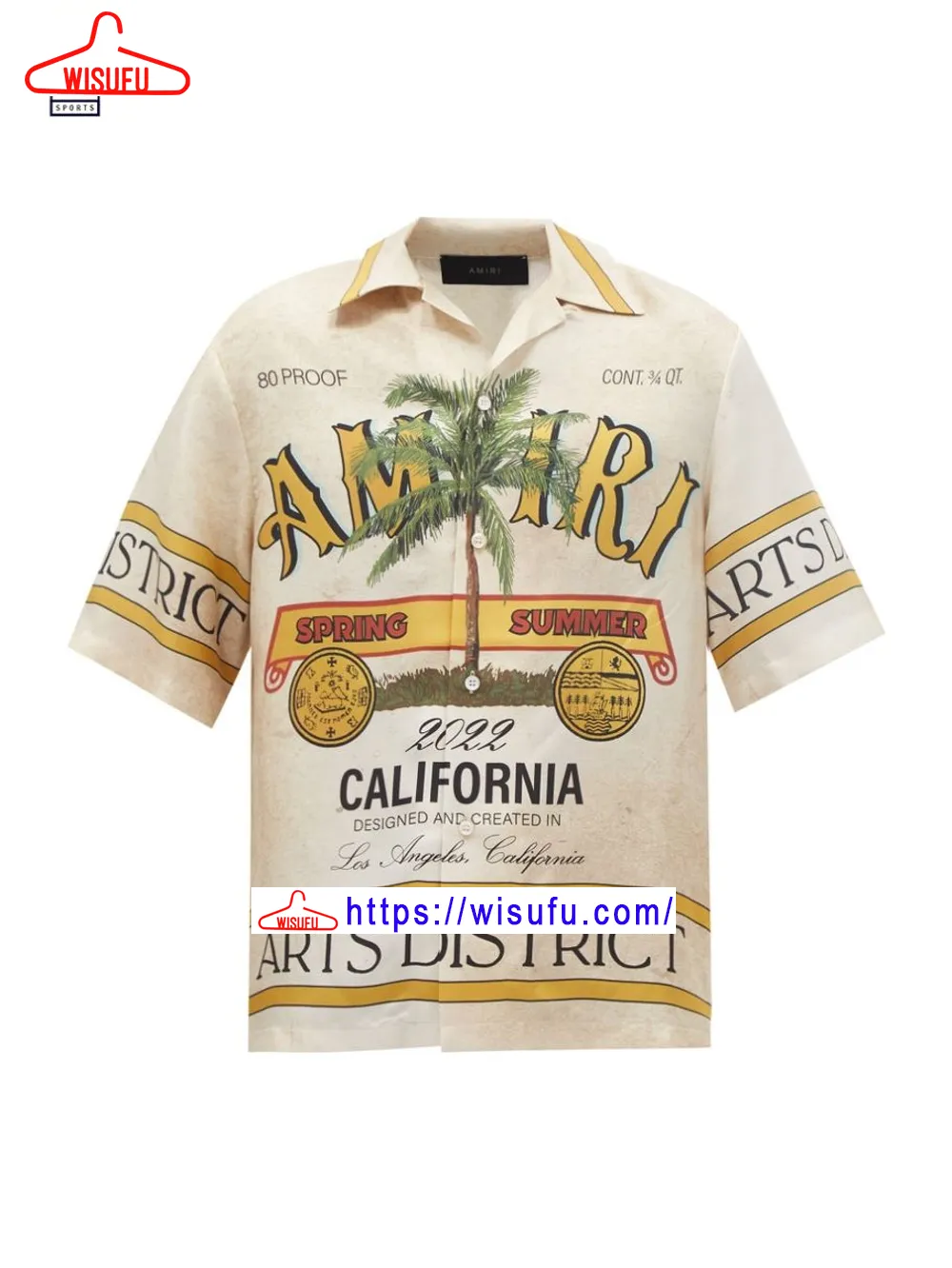 Amiri California Arts District Hawaiian Shirt, New Fashion Gifts