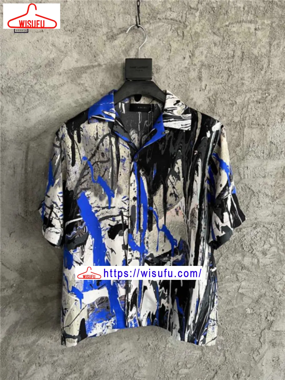 Amiri Paint Splatter Hawaiian Shirt, New Fashion Gifts