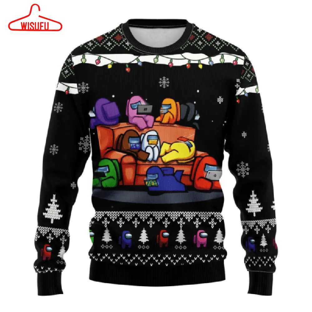 Among Us 10 Ugly Sweater Gifts, Among Us Gift Fan Ugly Sweater