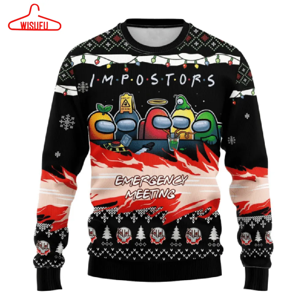 Among Us 11 Ugly Sweater Gifts, Among Us Gift Fan Ugly Sweater