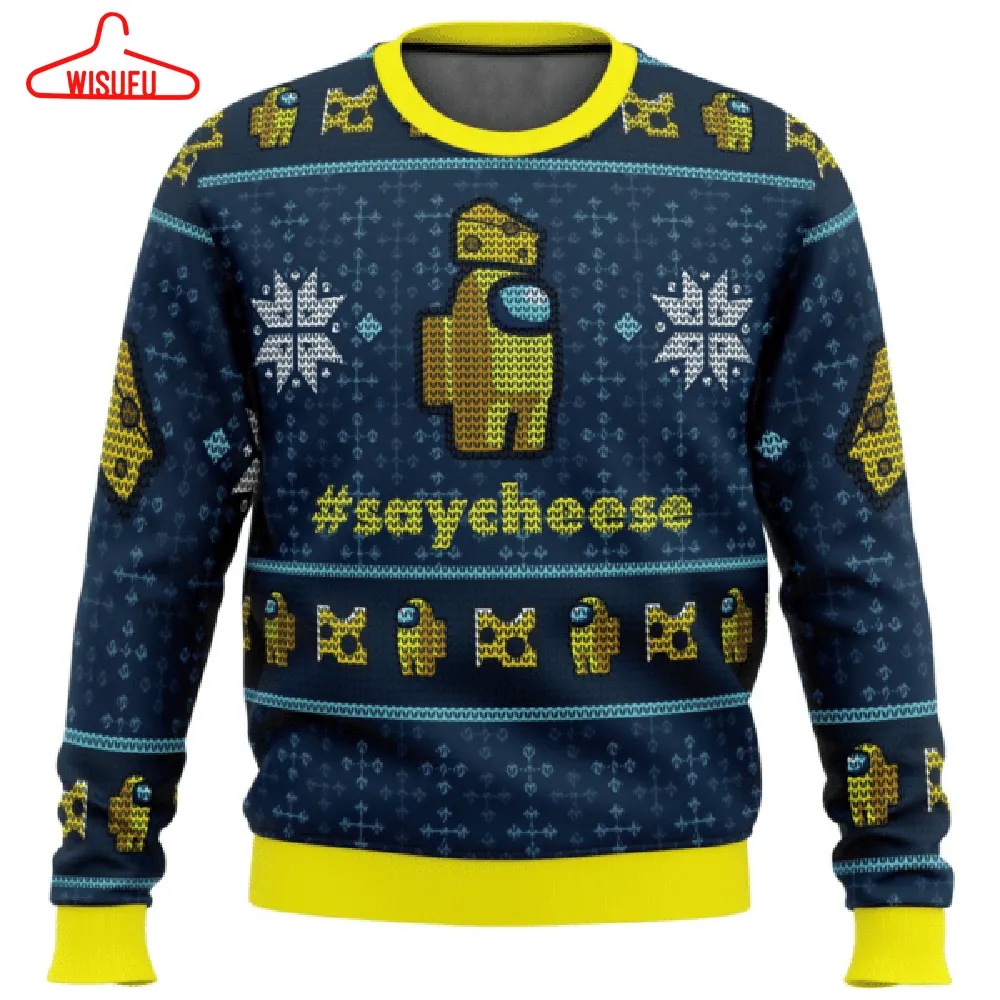 Among Us Say Cheese 7 Ugly Sweater Gifts, Among Us Gift Fan Ugly Sweater