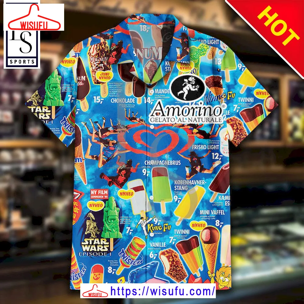 Amorino Gelato Ice Cream Hawaiian Shirt, New Fashion Gifts