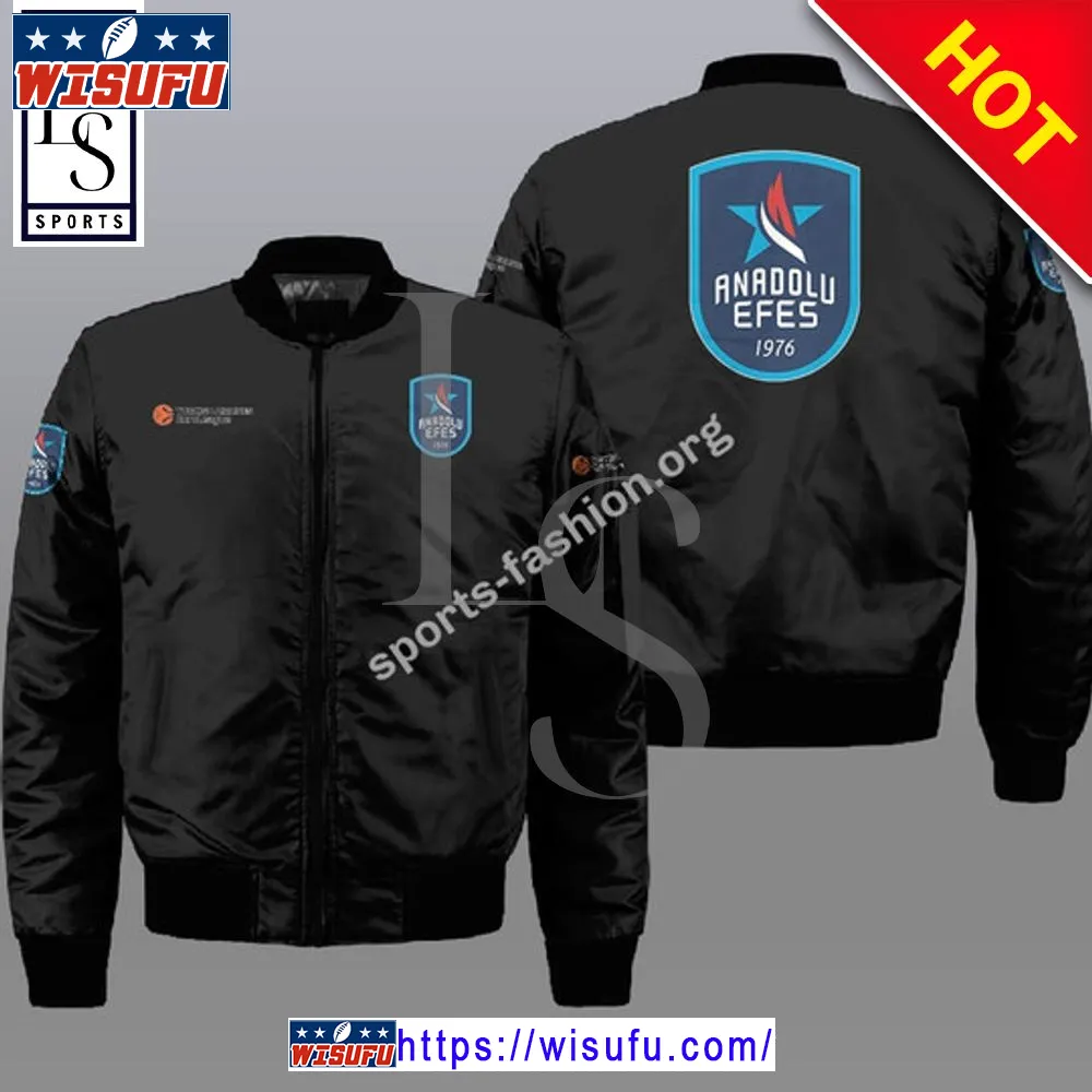 Anadolu Efes Istanbul Black Bomber Jacket