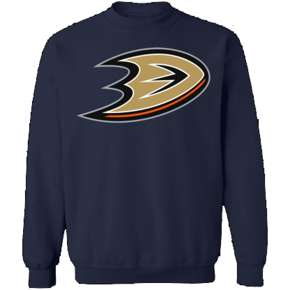 Anaheim Ducks Crewneck Unisex Sweatshirt-Navy