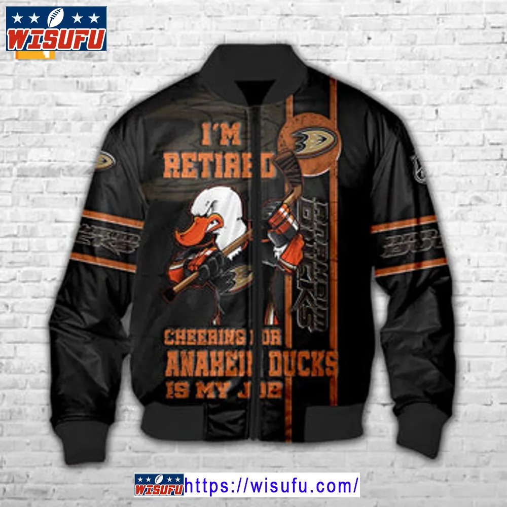 Anaheim Ducks I'm Retired Bomber Jacket