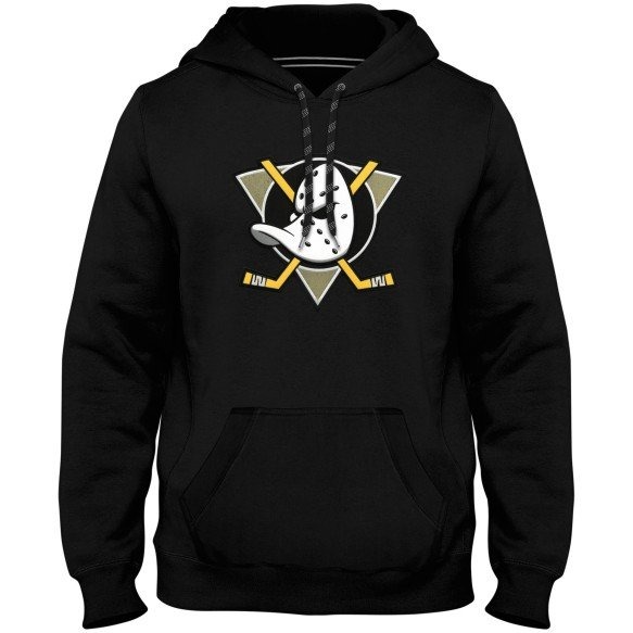 Anaheim Ducks NHL Express Twill Logo Hoodie - Black