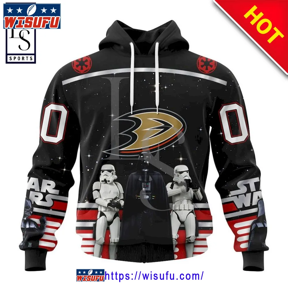 Anaheim Ducks Special Star Wars May The 4th Be With You Personalized Hoodie