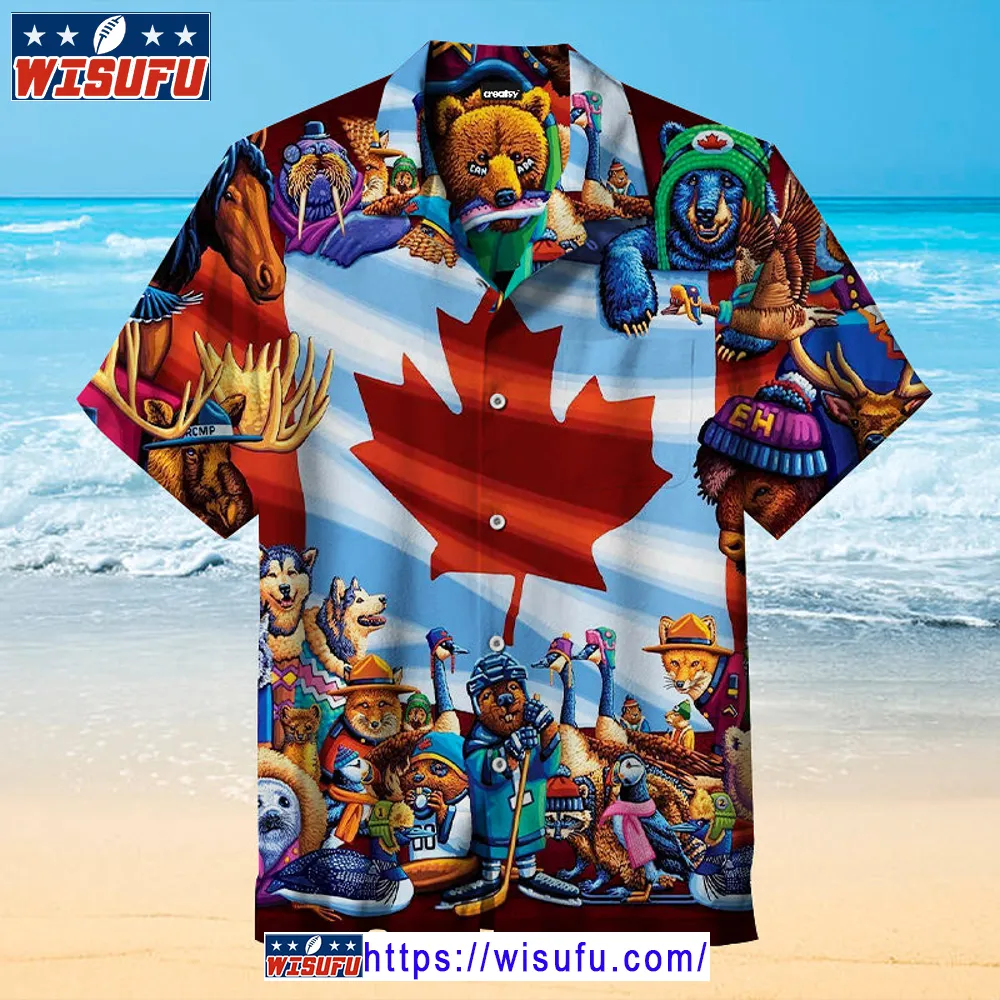 Animals Of Canada -unis-ex Hawaiian Shirt