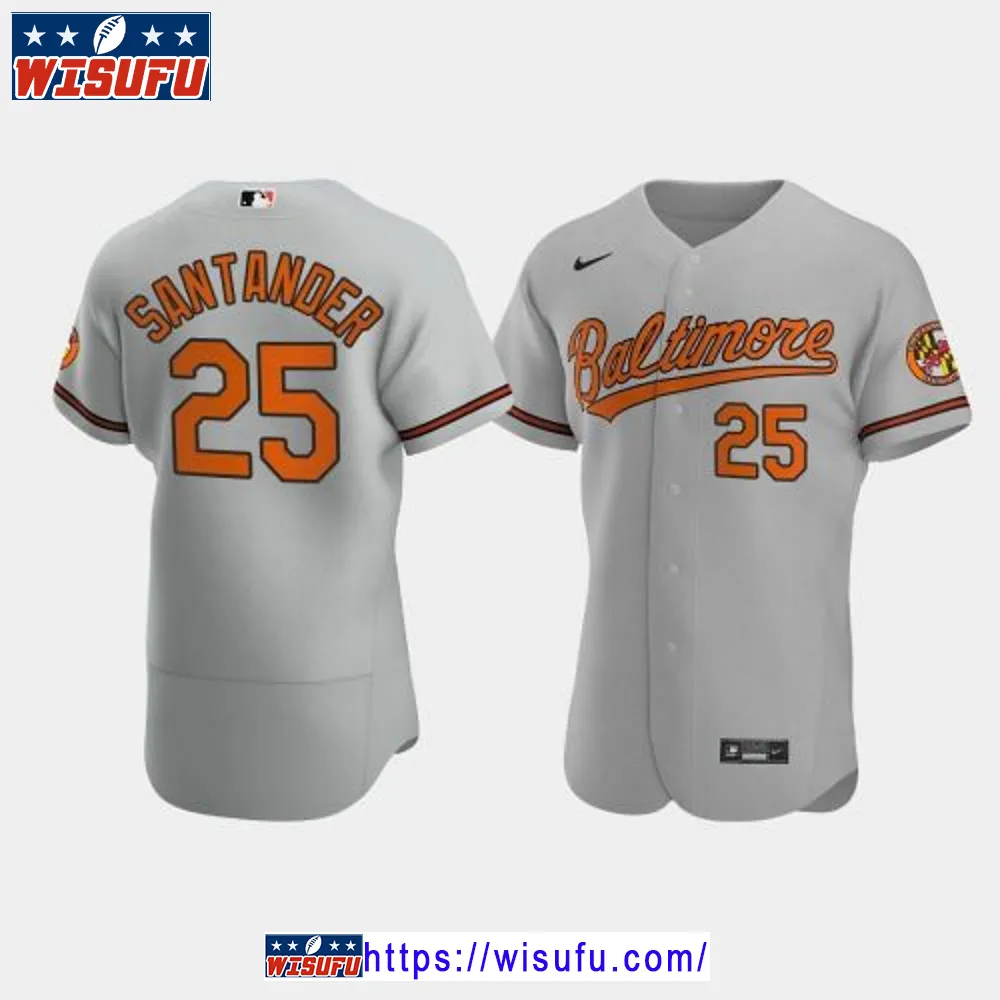 Anthony Santander 25 Baltimore Orioles Gray Road Jersey Jersey