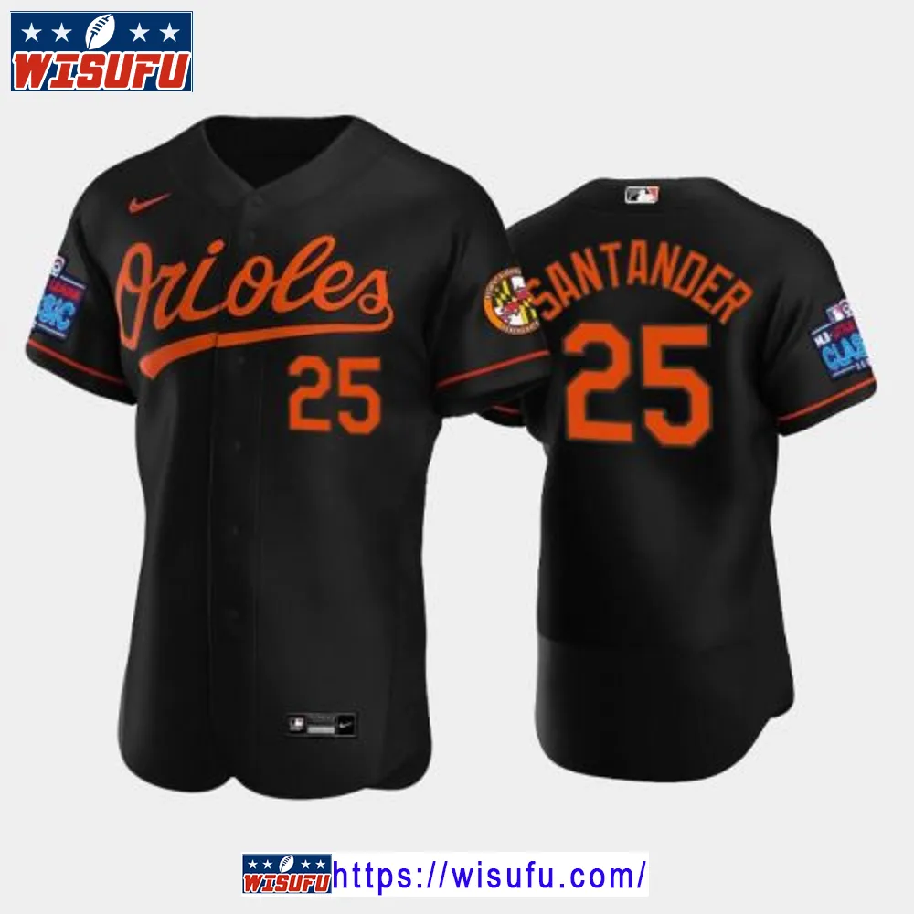 Anthony Santander 25 Little League Classic 2024-23 Baltimore Orioles Black Alternate Jersey