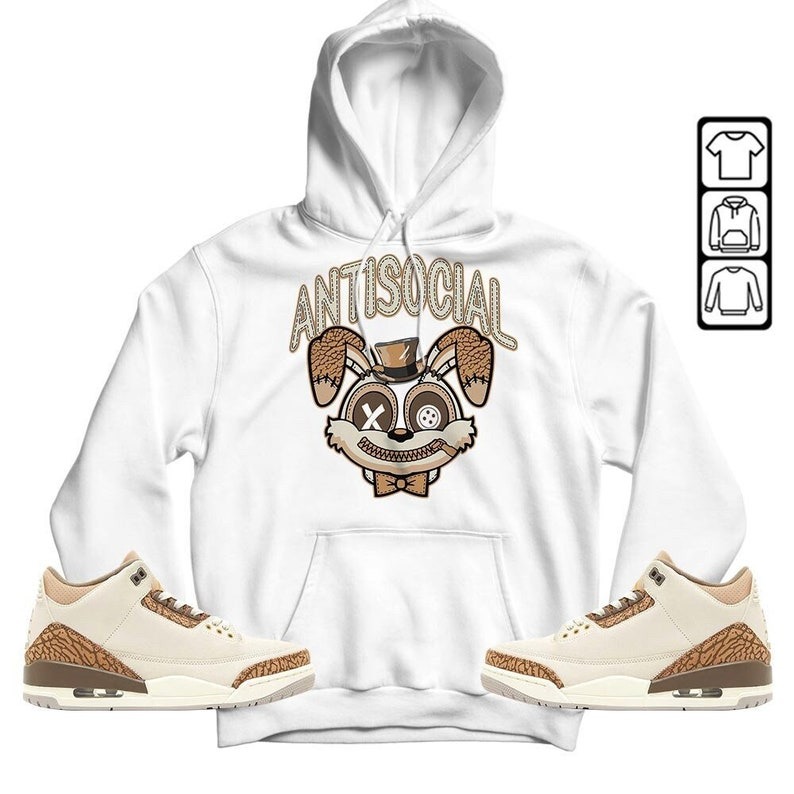 Anti Rabit Unisex Shirt To Match Sneaker Palomino 3s Hoodie-White