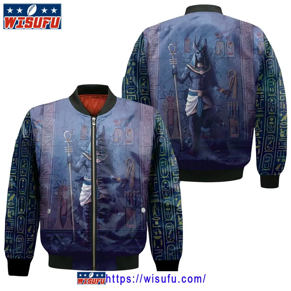 Anubis Egypt Pharaoh 3d Bomber Jacket