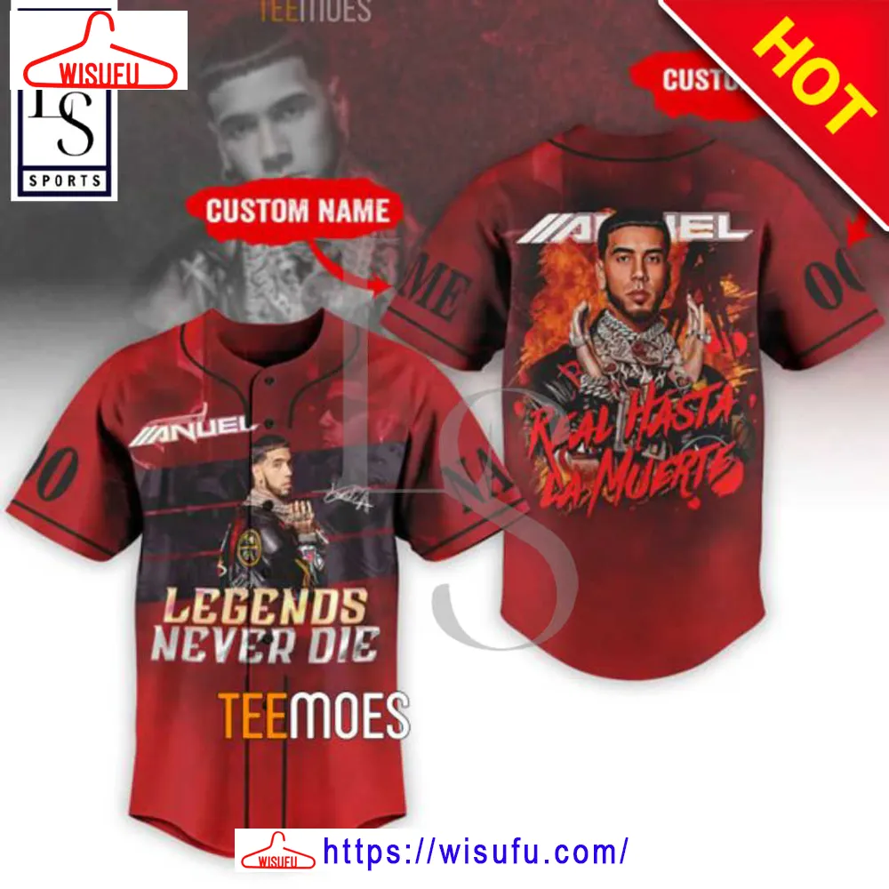 Anuel Aa Legends Never Die Customized Baseball Jersey, New Fashion Gifts