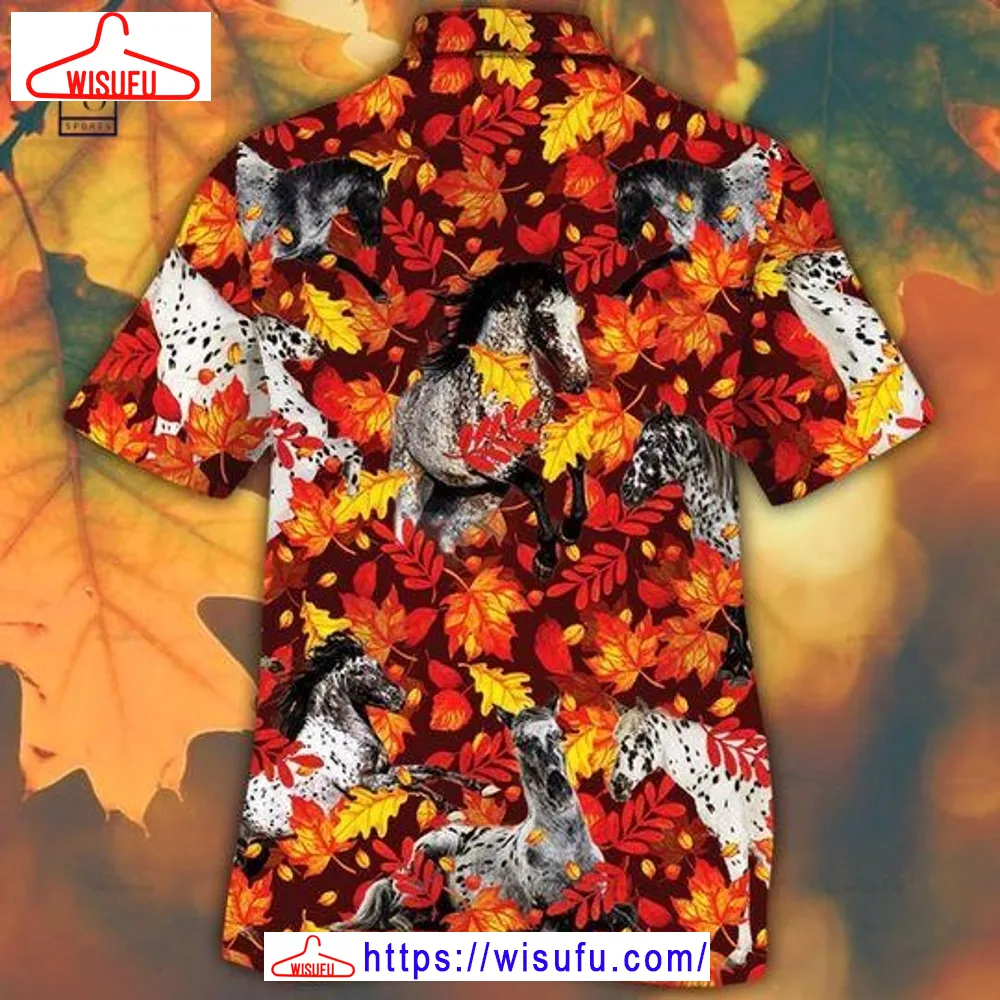 Appaloosa Horse Autumn Hawaiian Shirt, New Fashion Gifts