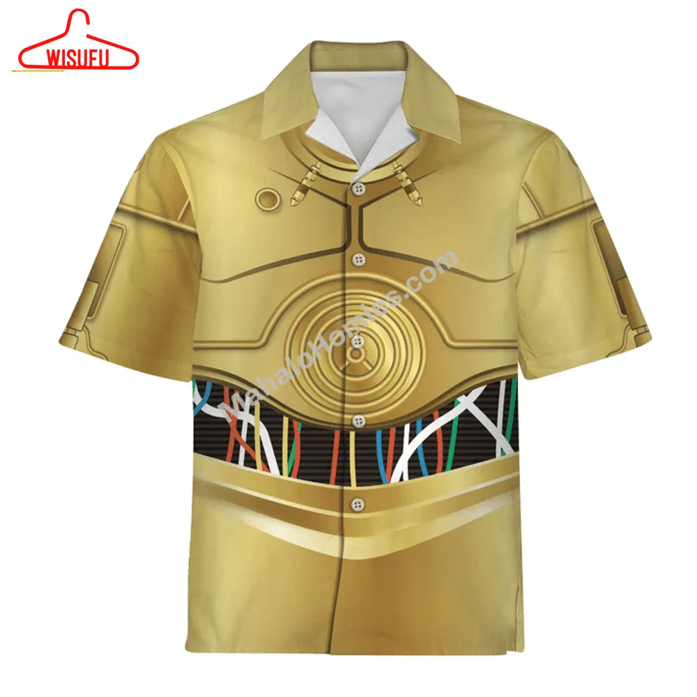 Apparel C-3po Costume Hawaiian Shirt, New Fashion Gifts