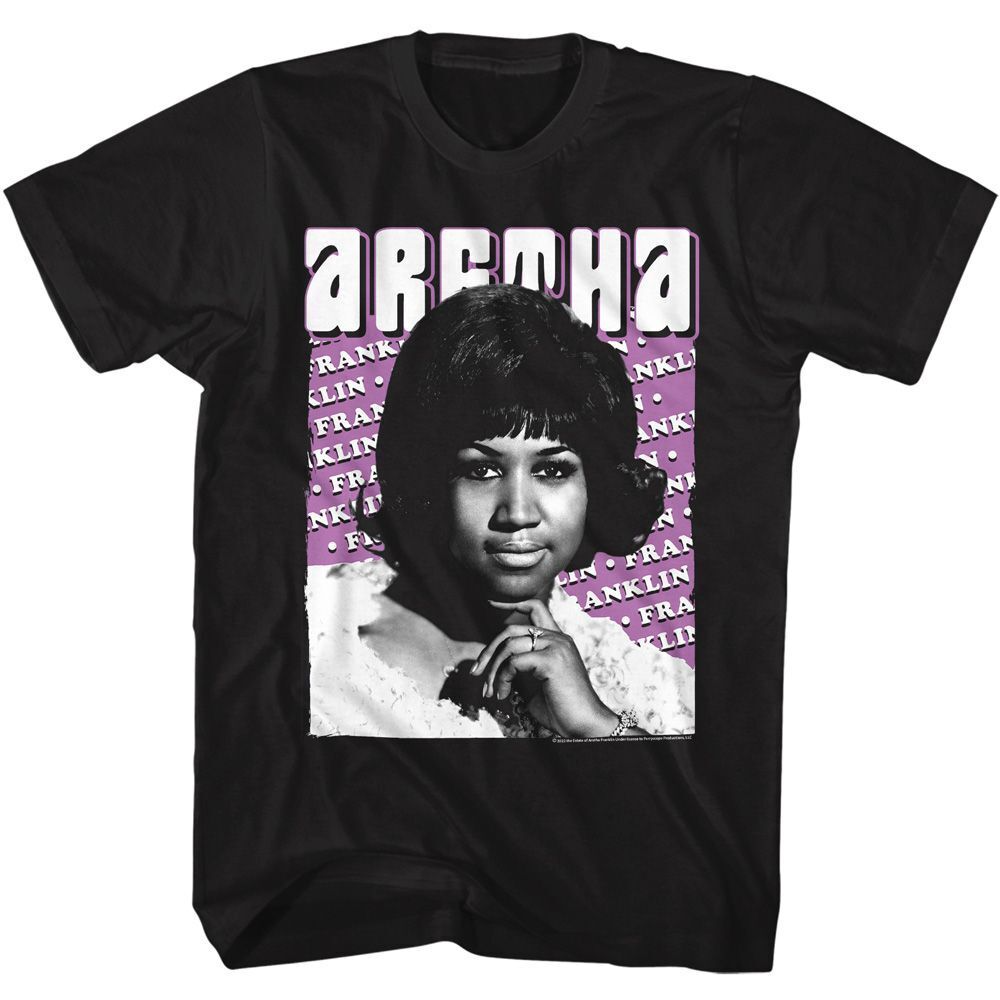 Aretha Franklin Repeated Name Music Shirt