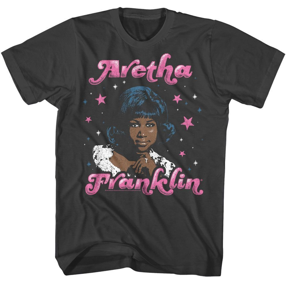 Aretha Franklin Stars Smoke Music Shirt