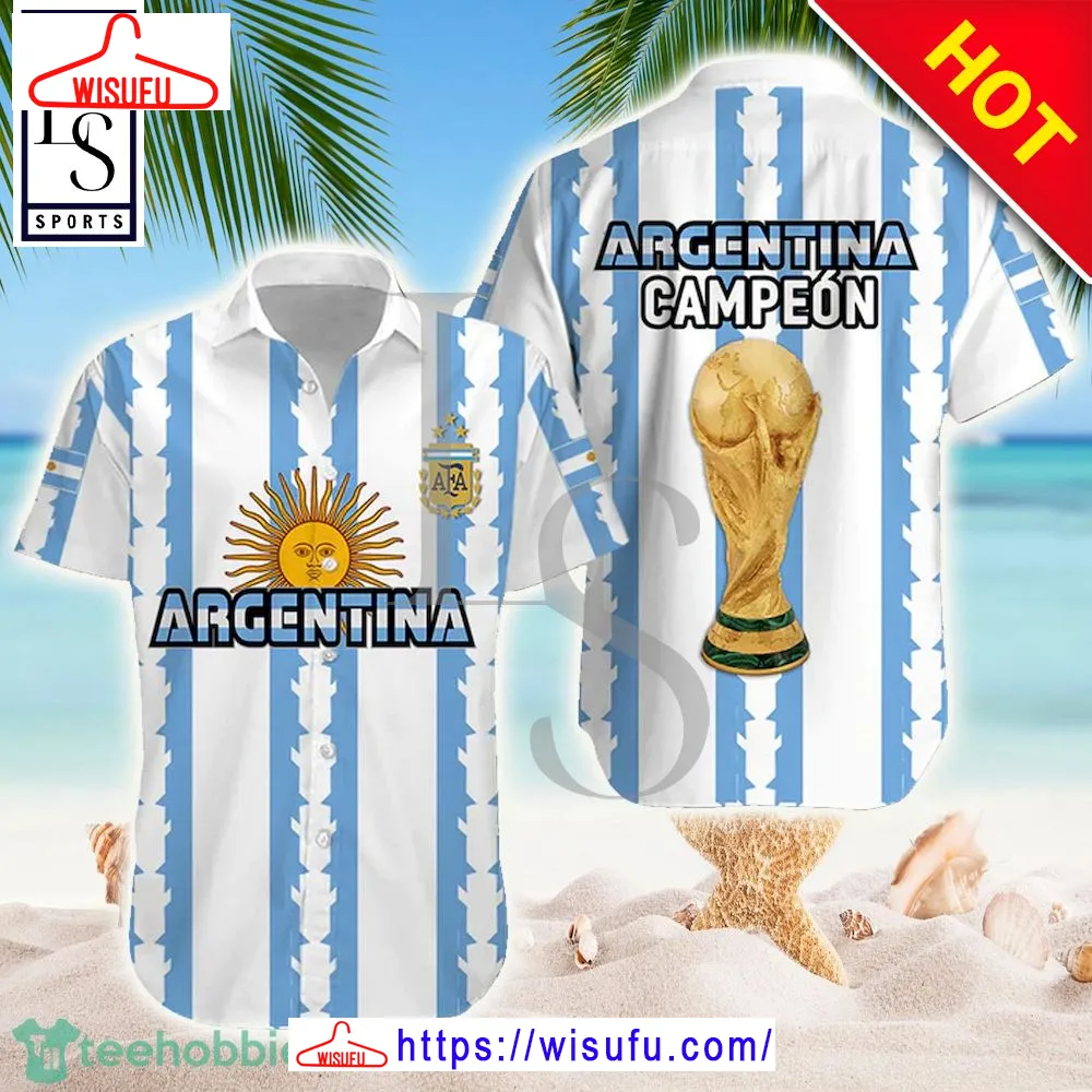 Argentina CampeÃ£Â³n Hawaiian Shirt, New Fashion Gifts