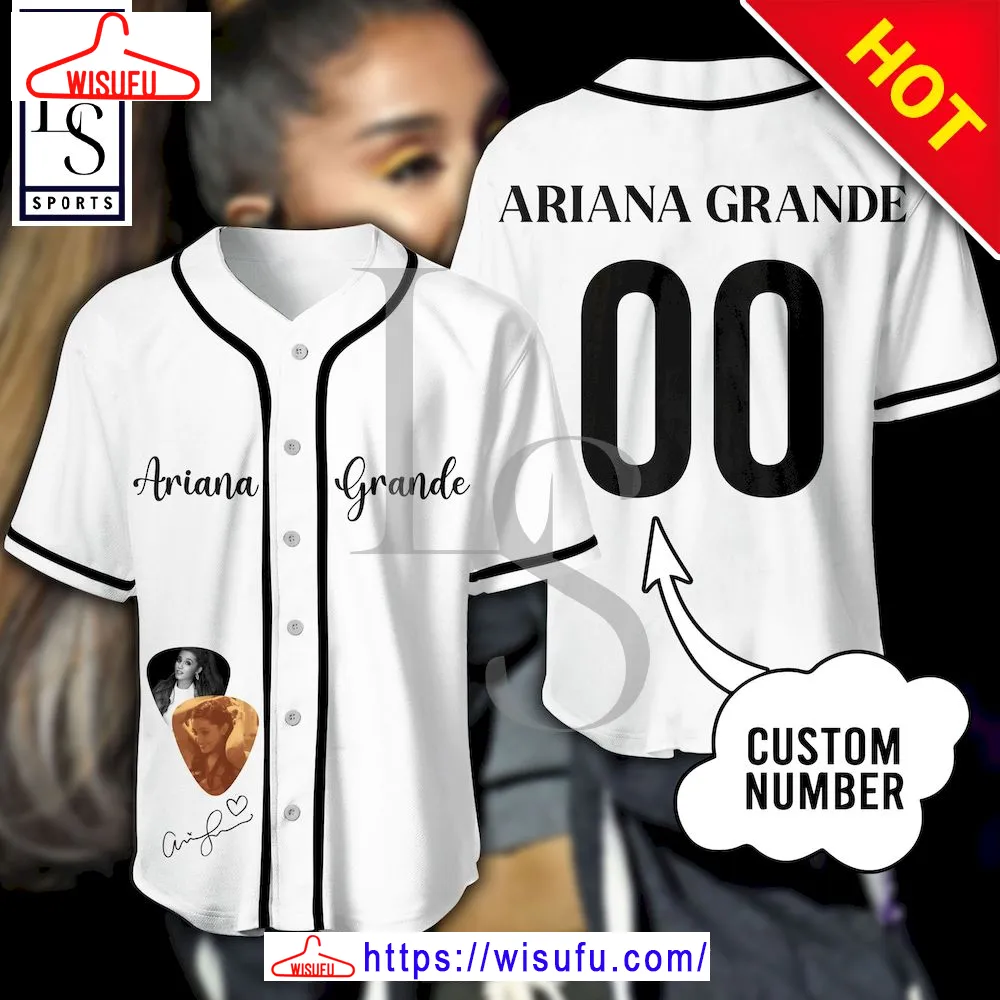 Ariana Grande Customized Baseball Jersey, New Fashion Gifts