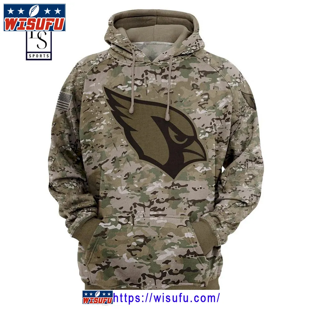 Arizona Cardinals Camo Hoodie 3d