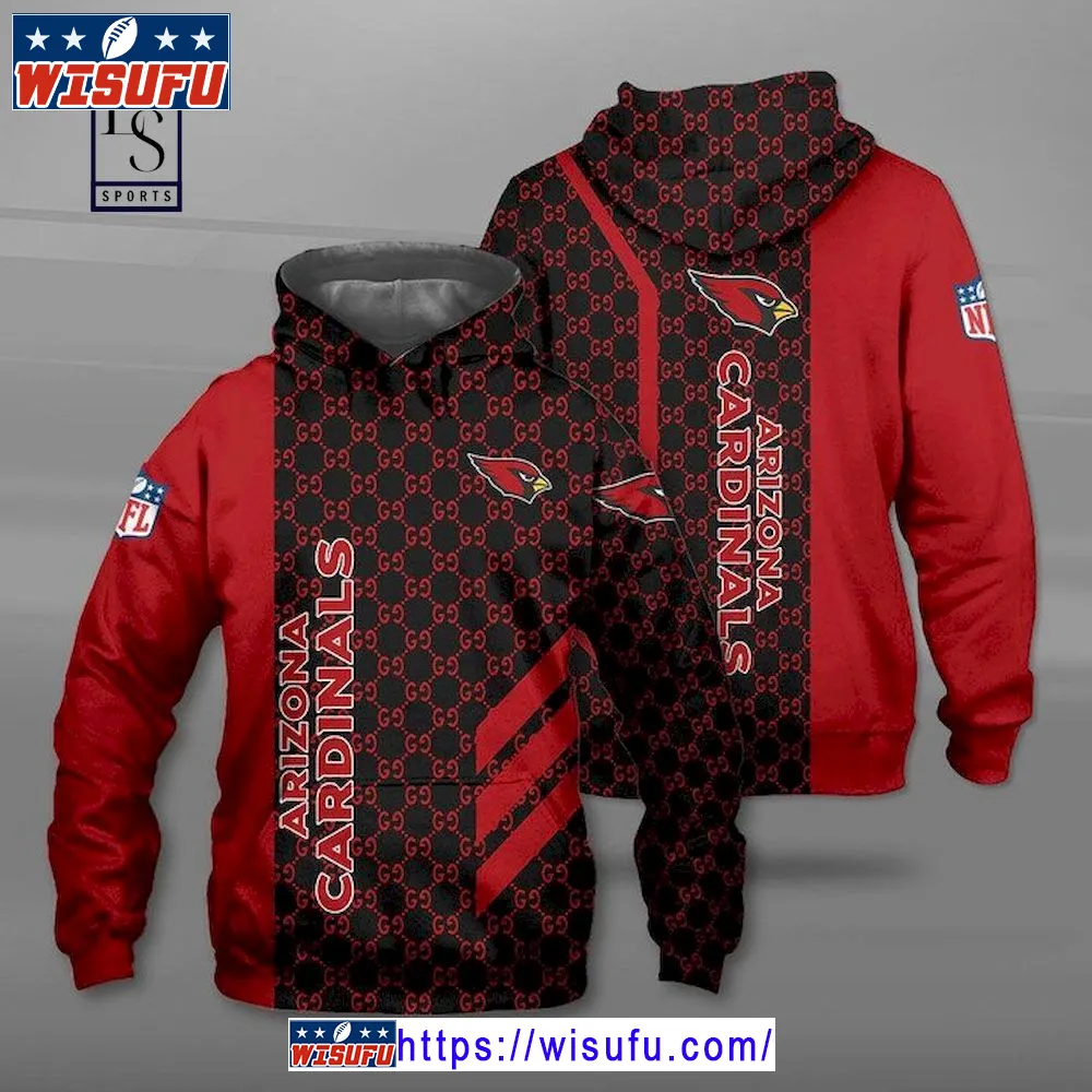 Arizona Cardinals Luxur.y Design NF.L Hoodie 3d