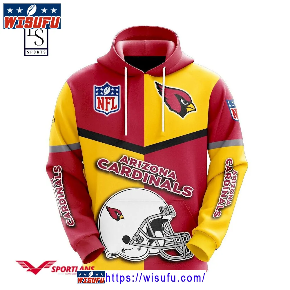 Arizona Cardinals NF.L Caro Hoodie 3d