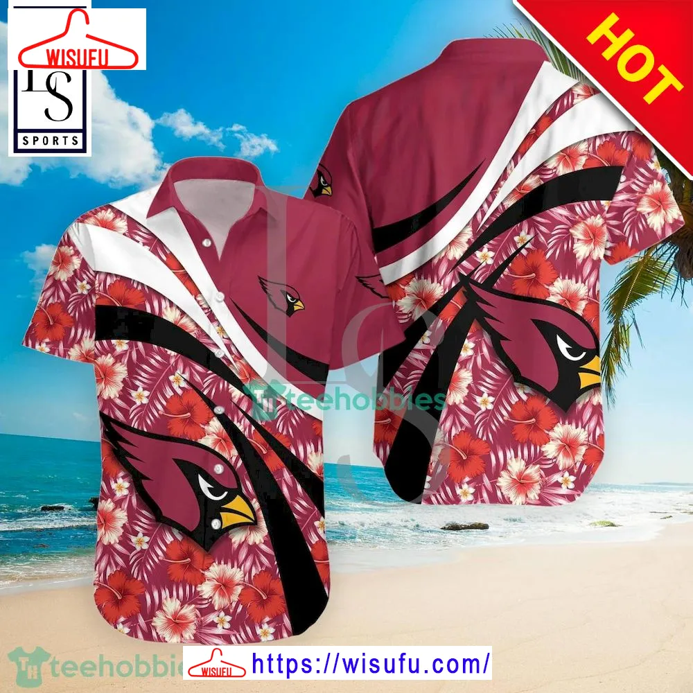 Arizona Cardinals Nfl Hibiscus Tropical Flower Hawaiian Shirt, New Fashion Gifts