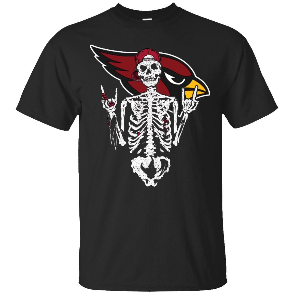 Arizona Cardinals Skeleton Unisex T Shirts