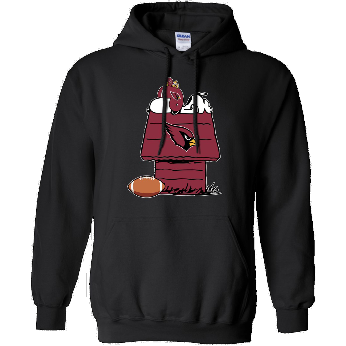 Arizona Cardinals Snoopy And Woodstock Waiting For Football Season Unisex Hoodie