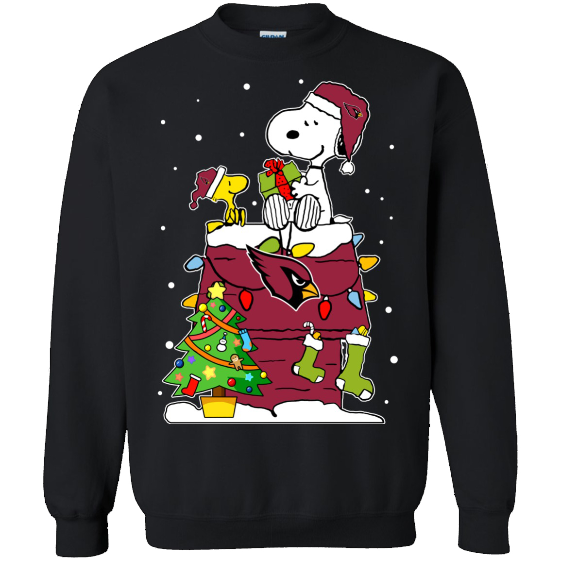 Arizona Cardinals Snoopy Ugly Christmas Sweaters Shirts