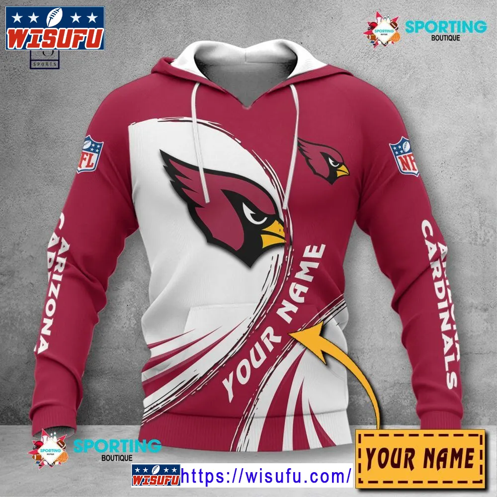 Arizona Cardinals Vintag.e Custom Name NF.L Hoodie