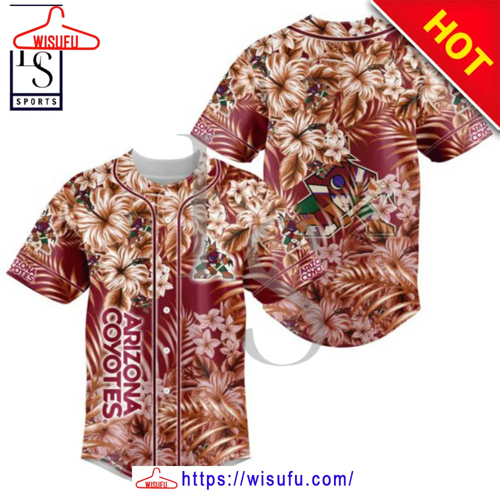 Arizona Coyotes Hawaiian Floral N-hl Baseball Jersey, New Fashion Gifts