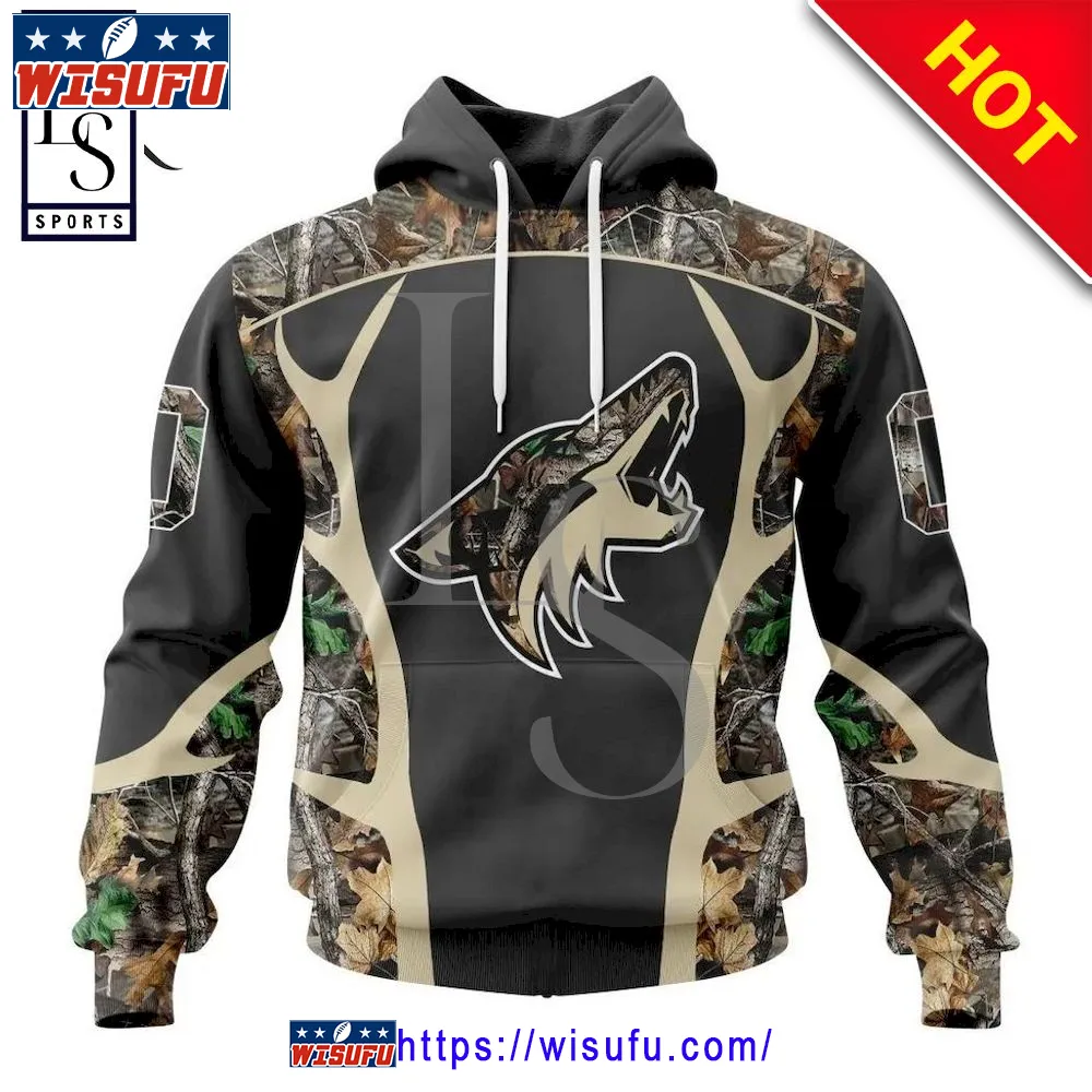 Arizona Coyotes Special Camo Hunting Personalized Hoodie