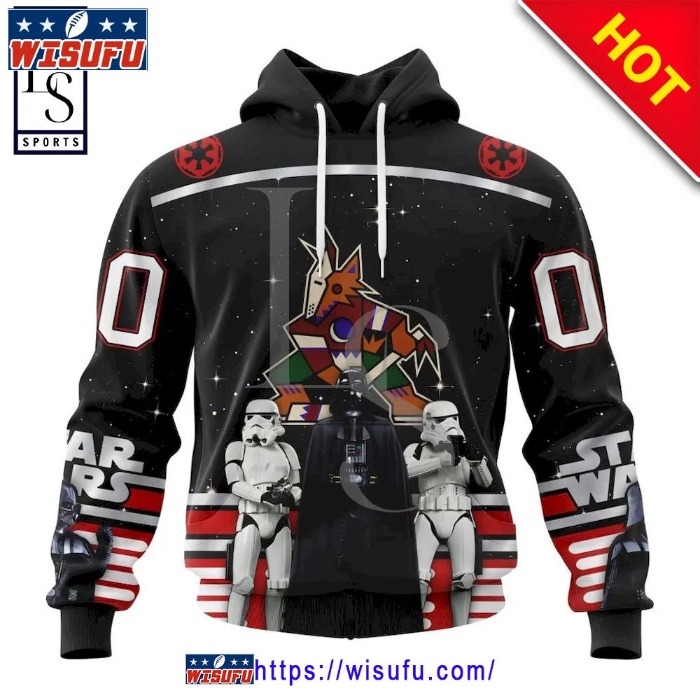 Arizona Coyotes Special Star Wars May The 4th Be With You Personalized Hoodie