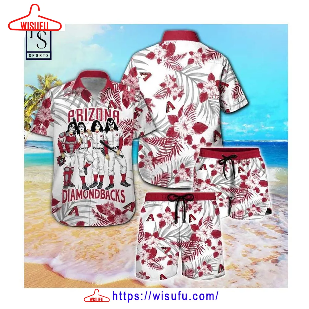 Arizona Diamondbacks And Kiss Hawaii Shirt, New Fashion Gifts