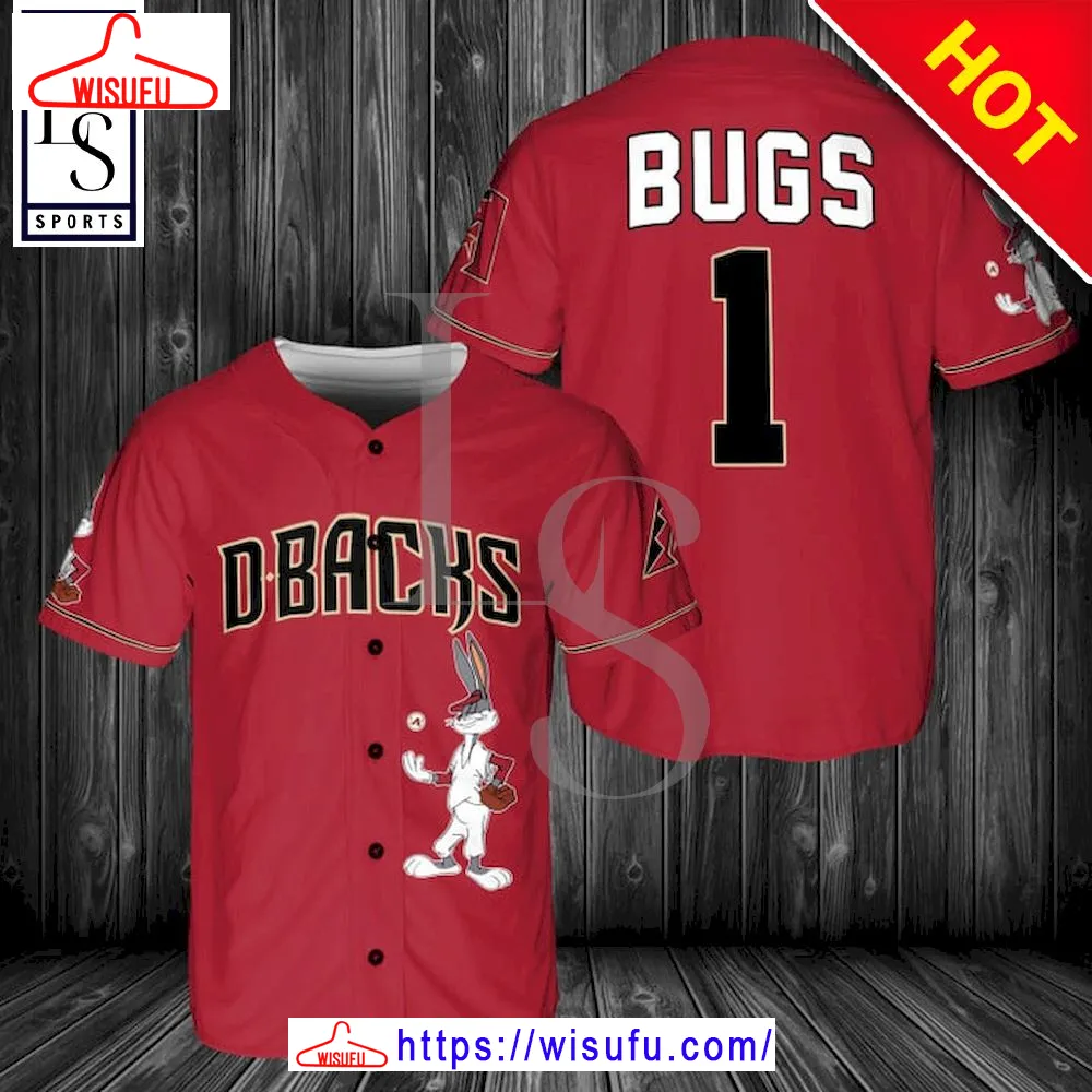 Arizona Diamondbacks Bugs Bunny Baseball Jersey, New Fashion Gifts