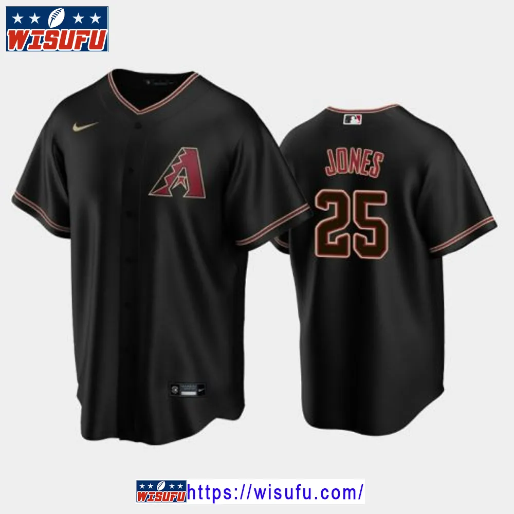 Arizona Diamondbacks Druw Jones 25 2024-23 Draft Black Alternate Jersey