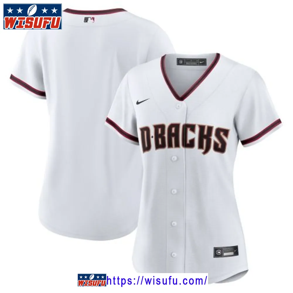 Arizona Diamondbacks Women's Home Blank Jersey - White